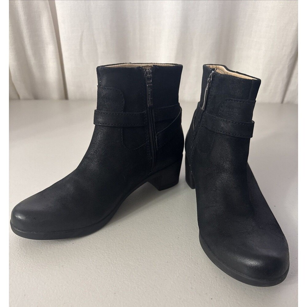 Dansko Cagney Black Burnished Suede Ankle Boots Size 7.5 - 8  (38)